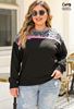 Picture of PLUS SIZE COLOUR BLOCK TOP